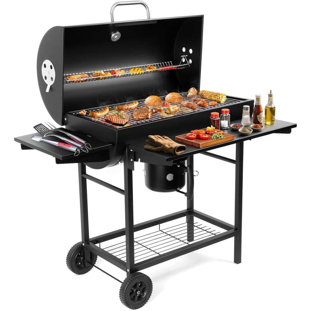 Large charcoal barbeque grill outdoor
