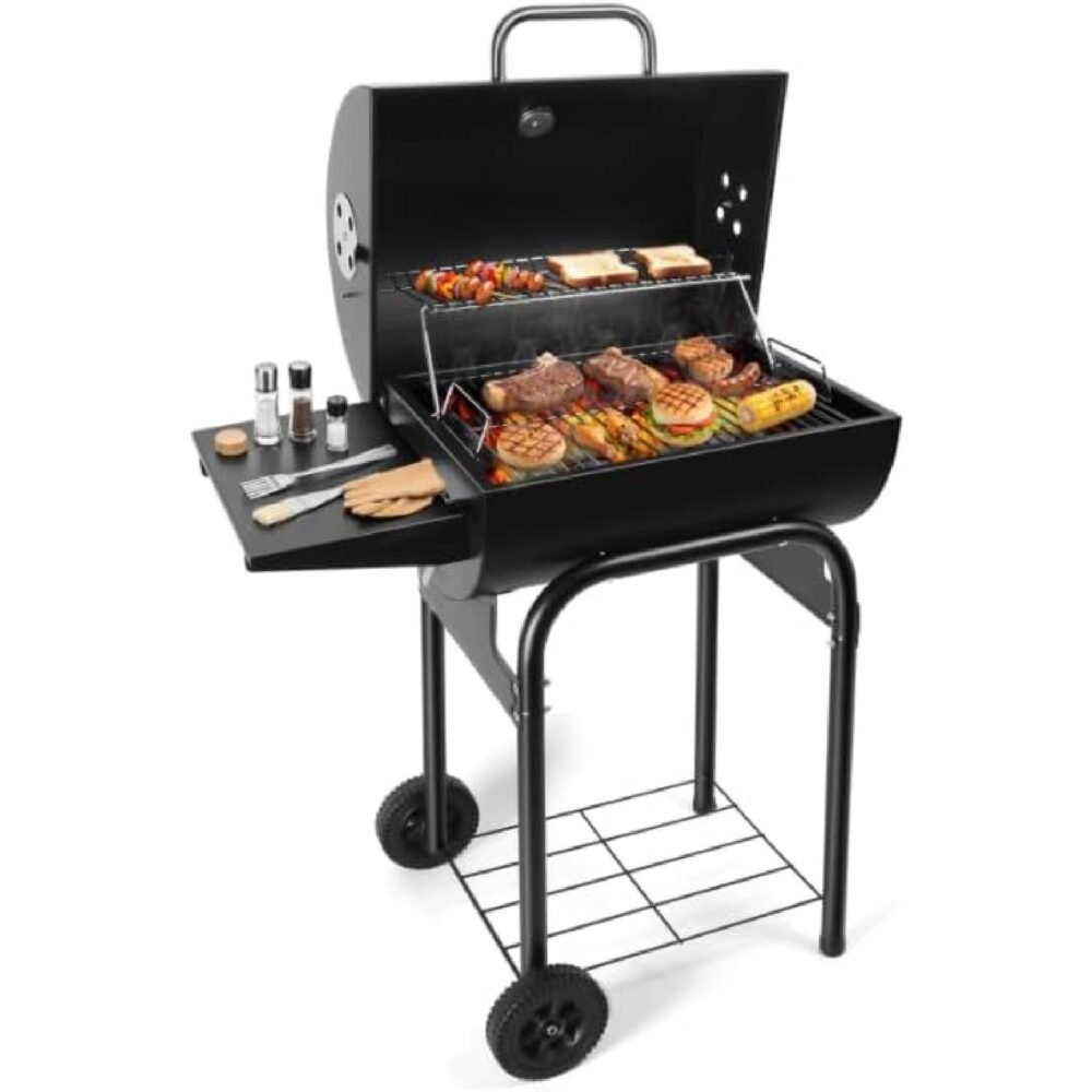 Charcoal BBQ Grill Smoker Outdoor