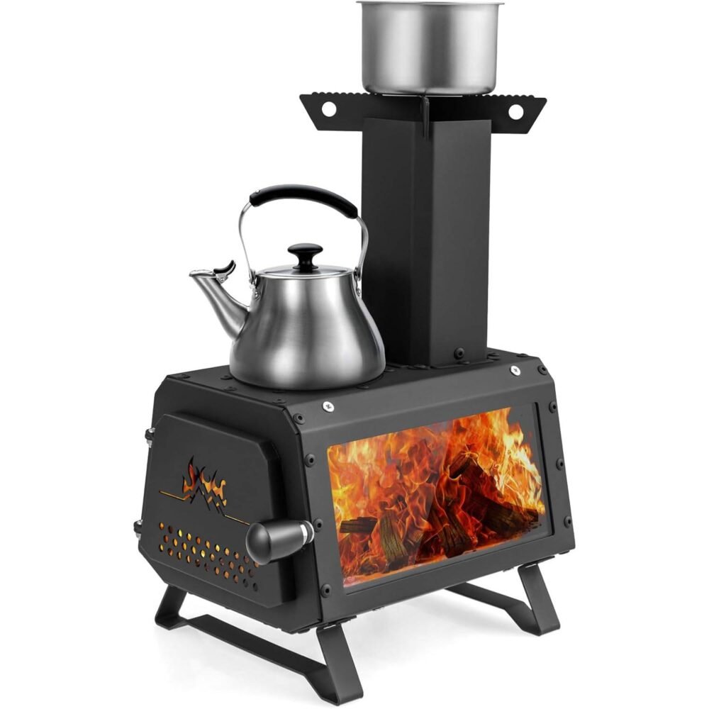 TANGZON Wood Burning Stove (28 x 20 x 37 cm)