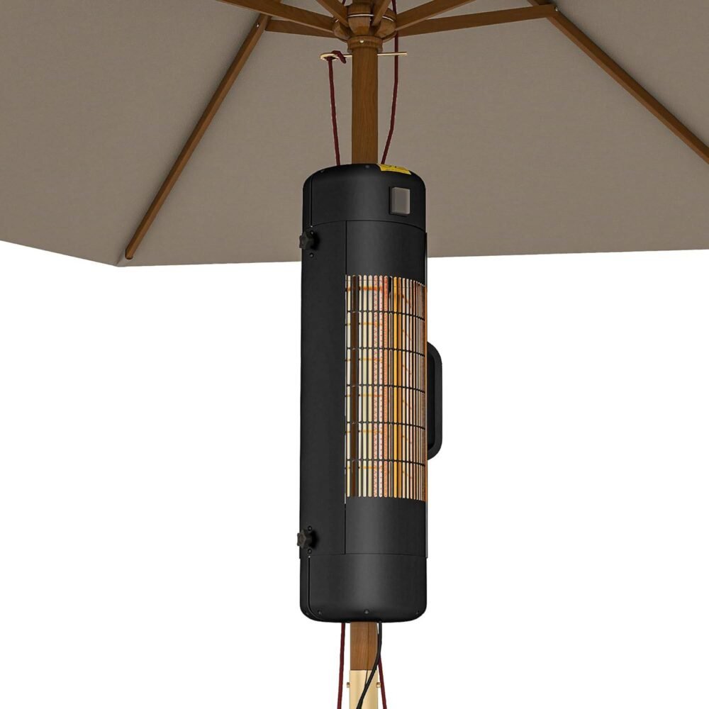 Outsunny Electric Umbrella Parasol Mounted Patio Heater